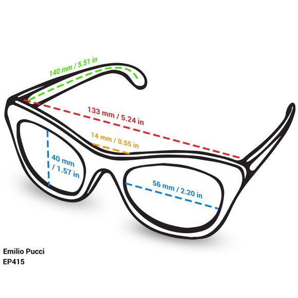 Cateye vintage eyeglasses by Emilio Pucci